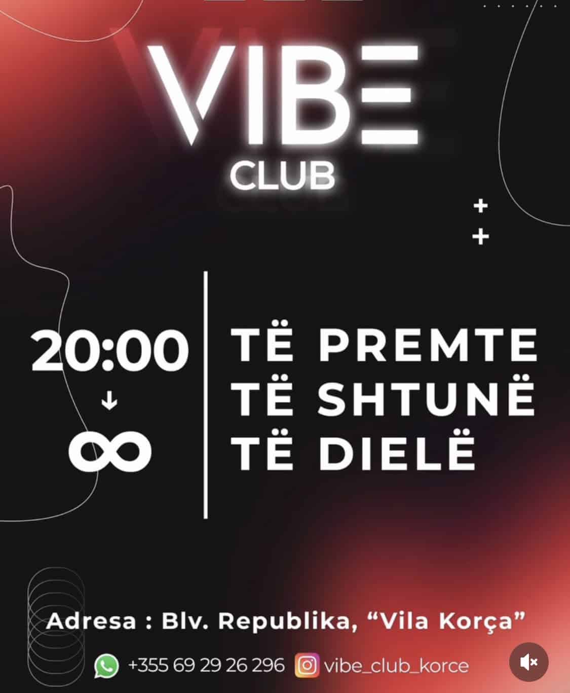 Fundjava te "Vibe Club" Korce - Almanart